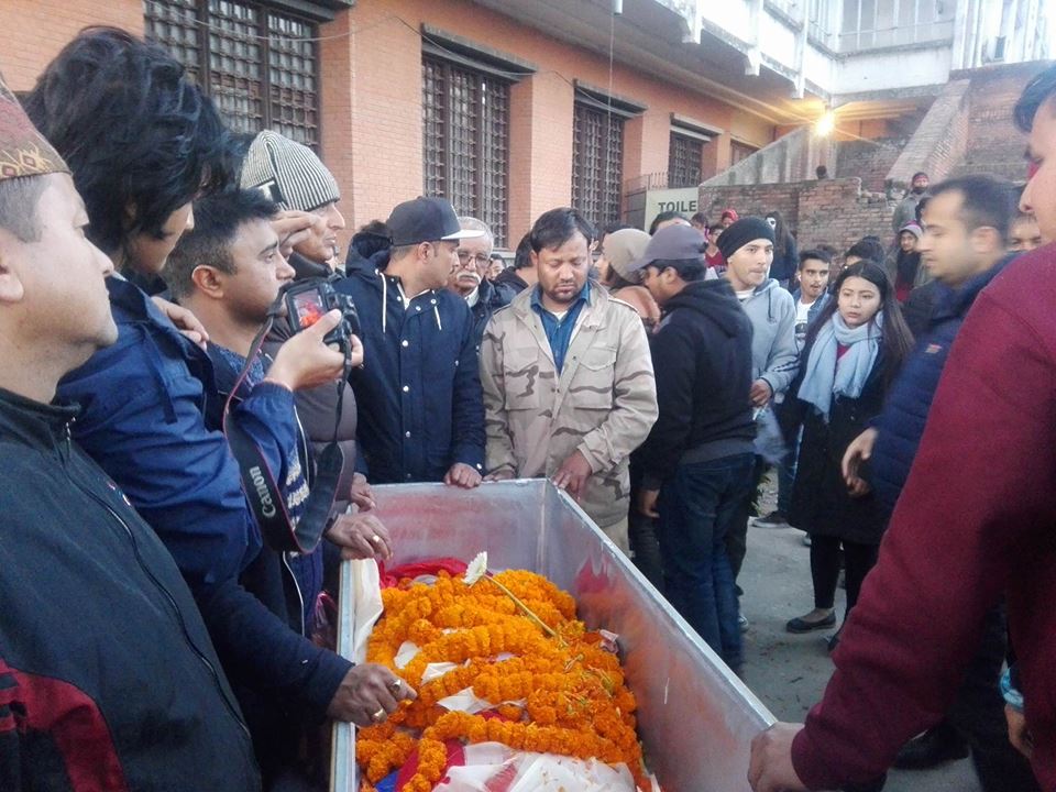 Rapper Yama Buddha’s body brought to Kathmandu